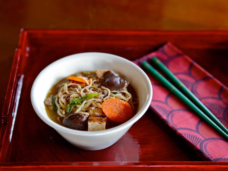 A horizontal shot image of Japanese Beef and Vegetable Hot Pot