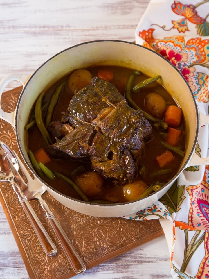 Savory Grass Fed Pot Roast - Easy, Flavorful Recipe for Grass Fed Pot Roast with Turmeric, Onions, Mustard, Garlic & Spices