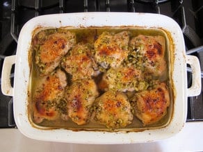 Mediterranean Olive Chicken - Healthy Roasted Marinated Chicken Recipe on ToriAvey.com