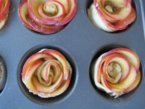 Apple Date Rose Tarts - Pretty Vegan Dessert