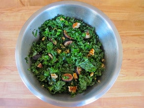 Kale, Fig and Halloumi Salad 7