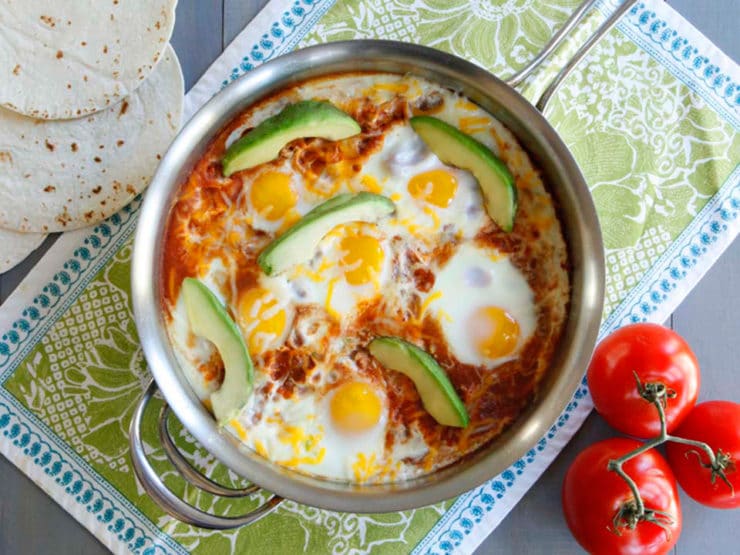 Huevos Shakshukos - Shakshuka Recipe with a Mexican Twist on ToriAvey.com