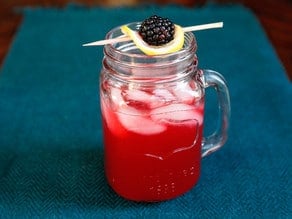 Blackberry Vanilla Bourbon Lemonade - Scandalous as the Whiskey Ring, sweet as a Southern sunset. Easy refreshing cocktail recipe. #drink #beverage #happyhour