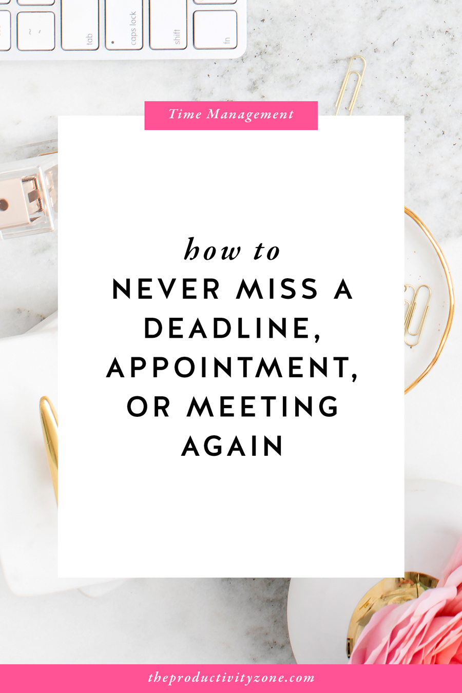 Learn the most important step people often skip and my secret pre-planning system so you never miss a deadline, appointment, or meeting again on The Productivity Zone!!