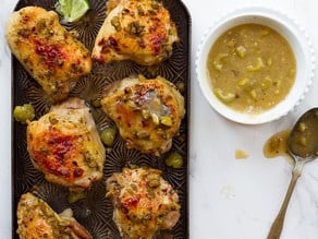 Mediterranean Olive Chicken - Healthy Roasted Marinated Chicken Recipe on ToriAvey.com