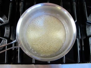 Roux in a small saucepan.