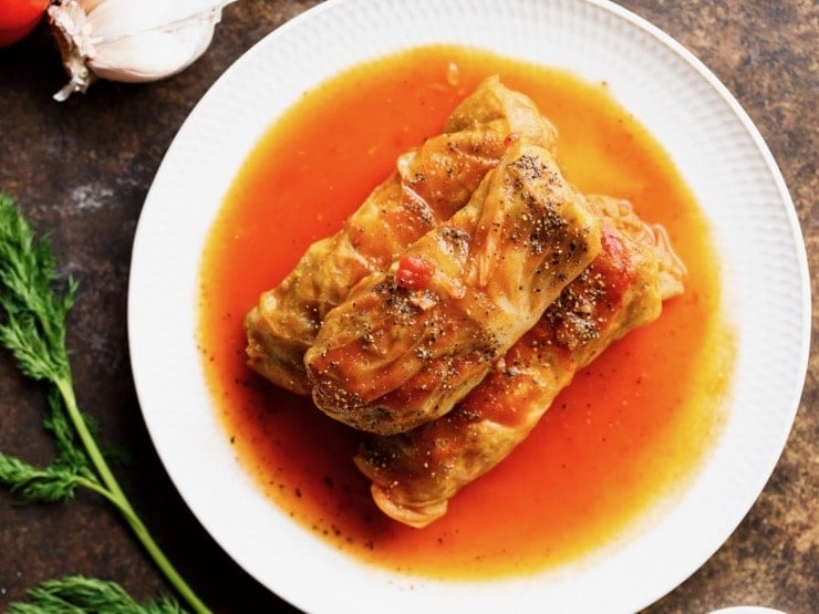 Stuffed Cabbage Leaves - Delicious Savory Recipe and Video Tutorial | Tori Avey