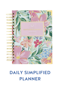 2024 Daily Simplified Planner in Blush Magnolia