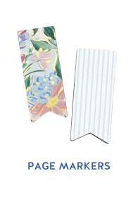 Blush Magnolia and Coastal Stripe Magnetic Page Markers