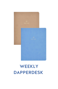 French Blue & Fawn Weekly Dapperdesk